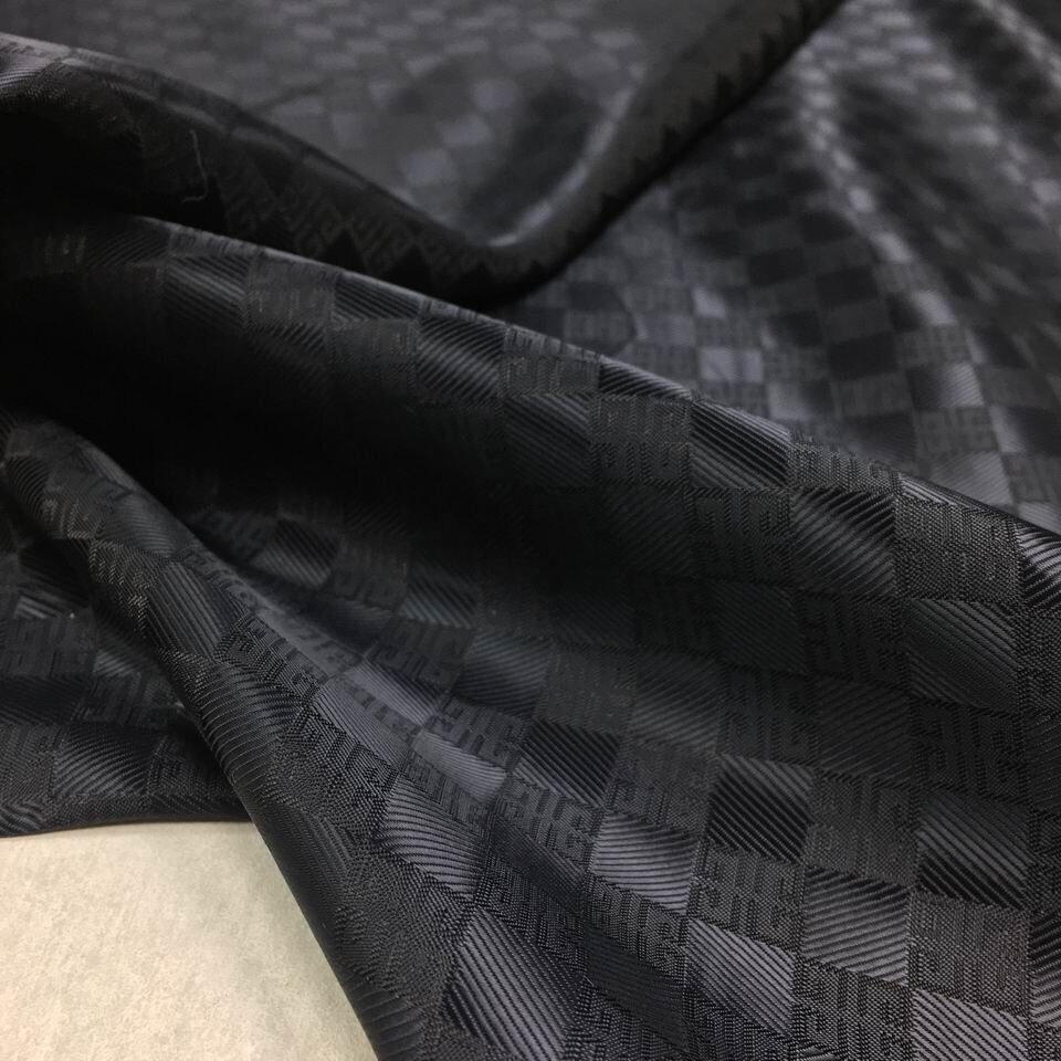 Подкладочная ткань жаккардовая Givenchy черная